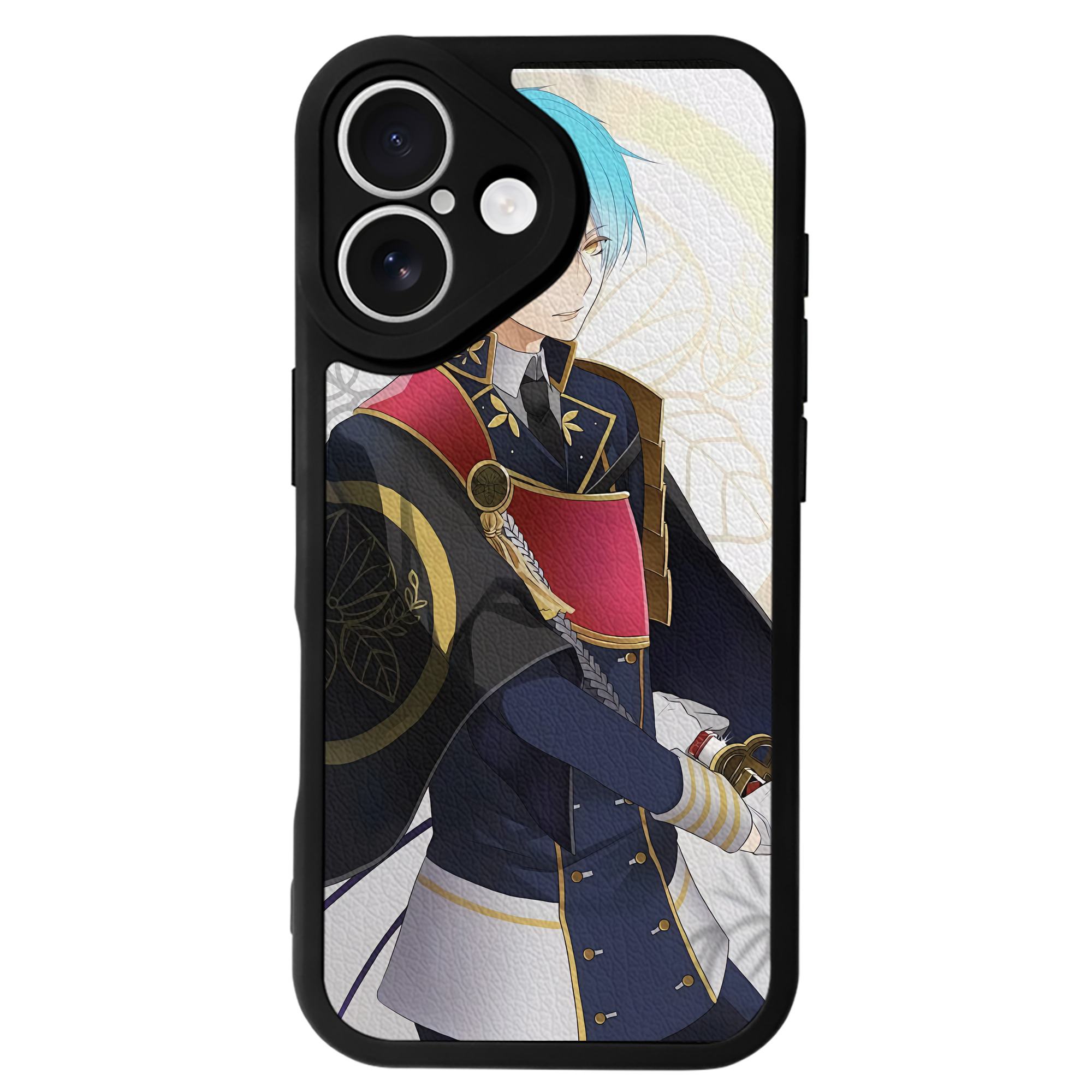 （画像用） 刀剣乱舞 Touken Ranbu 【iPhone 16シリーズ対応】シリコンスマホケース（レザー調） 材質：シリコン